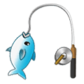Emoji 🎣 Canna Da Pesca su Samsung One UI 1.5.