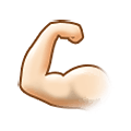 💪🏻 Emoji Bíceps: Pele Clara na Samsung One UI 1.5.