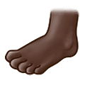 🦶🏿 Emoji Fuß: dunkle Hautfarbe Samsung One UI 1.5.