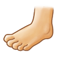 🦶🏻 Emoji Fuß: helle Hautfarbe Samsung One UI 1.5.