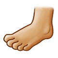 🦶🏼 Emoji Fuß: mittelhelle Hautfarbe Samsung One UI 1.5.
