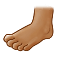 Emoji 🦶🏽 Piede: Carnagione Olivastra su Samsung One UI 1.5.