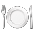 🍽️ Emoji Teller mit Messer und Gabel Samsung One UI 1.5.
