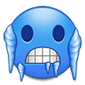 Émoji 🥶 Visage Bleu Et Froid sur Samsung One UI 1.5.