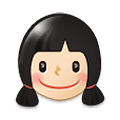 Emoji 👧🏻 Bambina: Carnagione Chiara su Samsung One UI 1.5.