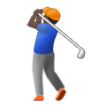 🏌🏿 Emoji Golfista: Tono De Piel Oscuro en Samsung One UI 1.5.