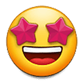 🤩 Emoji Rosto Com Olhar Maravilhado na Samsung One UI 1.5.