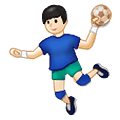 🤾🏻 Emoji Persona Jugando Al Balonmano: Tono De Piel Claro en Samsung One UI 1.5.