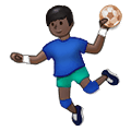 Émoji 🤾🏿 Personne Jouant Au Handball : Peau Foncée sur Samsung One UI 1.5.