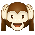 🙉 Emoji sich die Ohren zuhaltendes Affengesicht Samsung One UI 1.5.