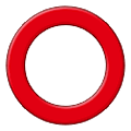 Émoji ⭕ Cercle Rouge sur Samsung One UI 1.5.