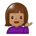 💁🏽 Emoji Persona De Mostrador De Información: Tono De Piel Medio en Samsung One UI 1.5.