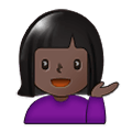 Emoji 💁🏿 Persona Al Punto Informazioni: Carnagione Scura su Samsung One UI 1.5.