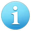 ℹ️ Emoji Buchstabe „i“ in blauem Quadrat Samsung One UI 1.5.