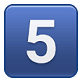 Emoji 5️⃣ Tasto: 5 su Samsung One UI 1.5.