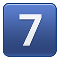 Emoji 7️⃣ Tasto: 7 su Samsung One UI 1.5.