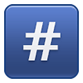 Emoji #️⃣ Tasto: # su Samsung One UI 1.5.