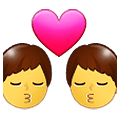 👨‍❤️‍💋‍👨 Emoji Beso: Hombre Y Hombre en Samsung One UI 1.5.