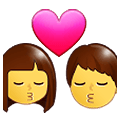 👩‍❤️‍💋‍👨 Emoji Beso: Mujer Y Hombre en Samsung One UI 1.5.