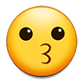 Emoji 😗 Faccina Che Bacia su Samsung One UI 1.5.