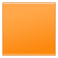 🟧 Emoji oranges Viereck Samsung One UI 1.5.