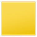🟨 Emoji gelbes Viereck Samsung One UI 1.5.