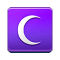 Emoji ☾ L'ultimo quarto della luna  su Samsung One UI 1.5.