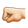 Emoji 🤛🏻 Pugno A Sinistra: Carnagione Chiara su Samsung One UI 1.5.