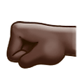 🤛🏿 Emoji Faust nach links: dunkle Hautfarbe Samsung One UI 1.5.