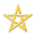 ⛦ Emoji Pentagrama girada à esquerda  na Samsung One UI 1.5.