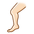 Emoji 🦵🏻 Gamba: Carnagione Chiara su Samsung One UI 1.5.