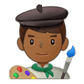 👨🏾‍🎨 Emoji Artista Hombre: Tono De Piel Oscuro Medio en Samsung One UI 1.5.