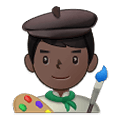 Emoji 👨🏿‍🎨 Artista Uomo: Carnagione Scura su Samsung One UI 1.5.