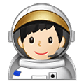 👨🏻‍🚀 Emoji Astronaut: helle Hautfarbe Samsung One UI 1.5.