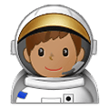 👨🏽‍🚀 Emoji Astronauta Hombre: Tono De Piel Medio en Samsung One UI 1.5.