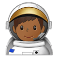 👨🏾‍🚀 Emoji Astronauta Homem: Pele Morena Escura na Samsung One UI 1.5.