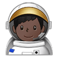 👨🏿‍🚀 Emoji Astronauta Hombre: Tono De Piel Oscuro en Samsung One UI 1.5.