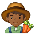 Emoji 👨🏾‍🌾 Contadino: Carnagione Abbastanza Scura su Samsung One UI 1.5.