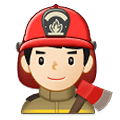 Emoji 👨🏻‍🚒 Pompiere Uomo: Carnagione Chiara su Samsung One UI 1.5.