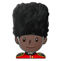 💂🏿‍♂️ Emoji Guarda Homem: Pele Escura na Samsung One UI 1.5.