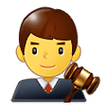 Emoji 👨‍⚖️ Giudice Uomo su Samsung One UI 1.5.