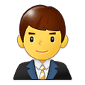 Emoji 👨‍💼 Impiegato su Samsung One UI 1.5.