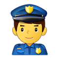 Émoji 👮‍♂️ Policier sur Samsung One UI 1.5.
