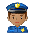 Emoji 👮🏽‍♂️ Poliziotto Uomo: Carnagione Olivastra su Samsung One UI 1.5.