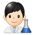 Emoji 👨🏻‍🔬 Scienziato: Carnagione Chiara su Samsung One UI 1.5.