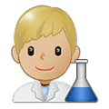 👨🏼‍🔬 Emoji Cientista Homem: Pele Morena Clara na Samsung One UI 1.5.