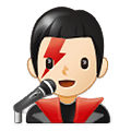 👨🏻‍🎤 Emoji Cantante Hombre: Tono De Piel Claro en Samsung One UI 1.5.