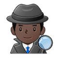 🕵🏿‍♂️ Emoji Detective Hombre: Tono De Piel Oscuro en Samsung One UI 1.5.