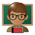 👨🏽‍🏫 Emoji Professor: Pele Morena na Samsung One UI 1.5.