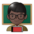 Emoji 👨🏿‍🏫 Professore: Carnagione Scura su Samsung One UI 1.5.